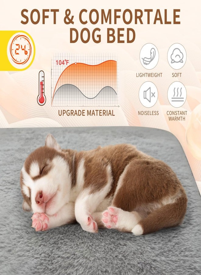 Homimp Self Warming reusable dog training pads,Non-Slip Washable Pee Pads for Dogs, Fast Absorbent Pet Whelping Pads, Ideal for Puppy Senior Dog Whelping, Incontinence, Housebreak, Crate,48x28in, Gray - Image 3